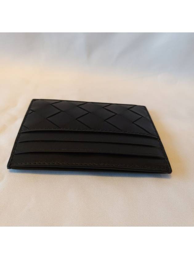 Intrecciato Leather Card Wallet Black - BOTTEGA VENETA - BALAAN 9