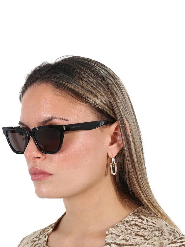 Saint Laurent Dark Grey Smoke Cat Eye Ladies Sunglasses SL 462 SULPICE 001 53 - SAINT LAURENT - BALAAN 2