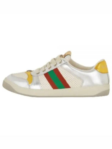 701103 AACEG 8143 Women s Leather Sneakers - GUCCI - BALAAN 1