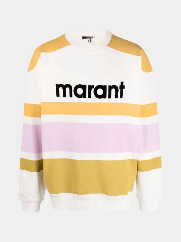 Mayoan Logo Striped Sweatshirt Honey - ISABEL MARANT - BALAAN 2