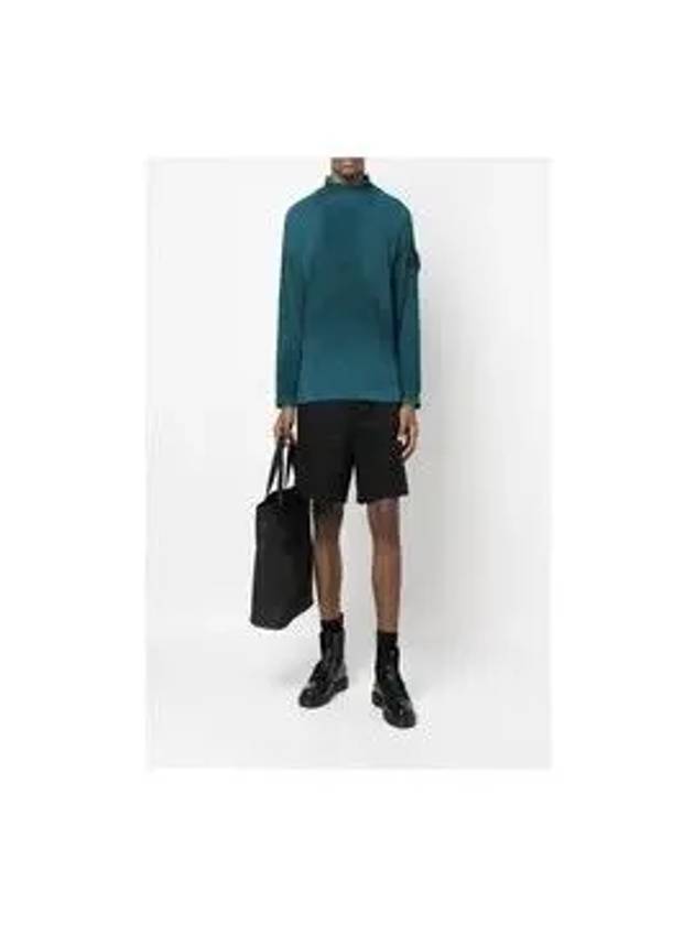 Shadow Project Mock Neck Knit Top Blue - STONE ISLAND - BALAAN 6