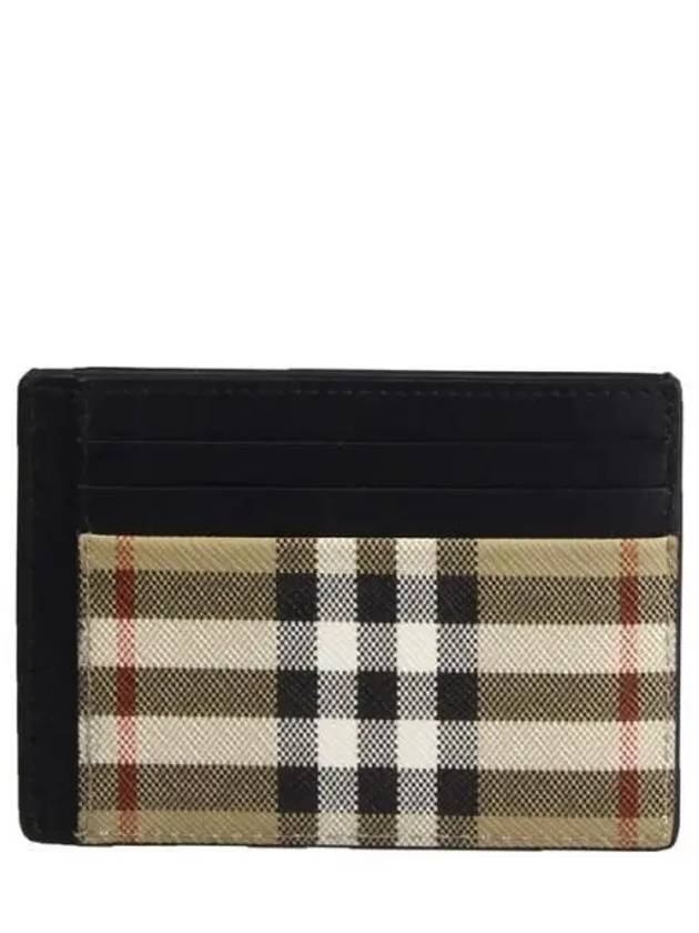 Men's Vintage Check Money Clip Card Wallet Beige - BURBERRY - BALAAN 2