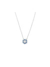 Idyllia Flower Rhodium Necklace Blue - SWAROVSKI - BALAAN 2