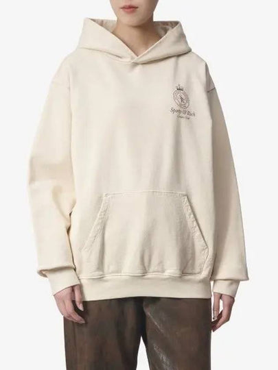 Crown Logo Hoodie Cream - SPORTY & RICH - BALAAN 2