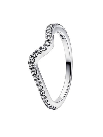 Sparkling Wave Ring Silver - PANDORA - BALAAN 1