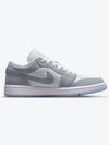 Air Jordan 1 Low Top Sneakers White Wolf Grey - NIKE - BALAAN 4