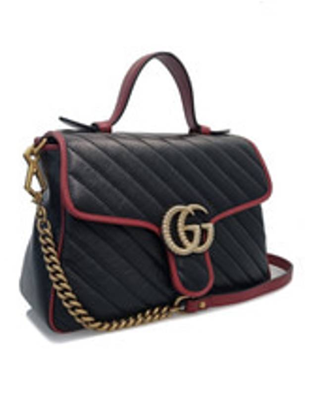 Women s 498110 Marmont Small Top Handle Tote Bag - GUCCI - BALAAN 2