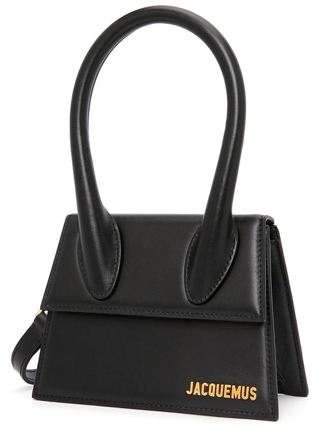 Le Chiquito Moyen Medium Leather Tote Bag Black - JACQUEMUS - BALAAN 3