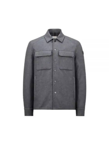 1G00018 596LQ 940 Laribet Cashmere Down Shirt Jacket - MONCLER - BALAAN 1