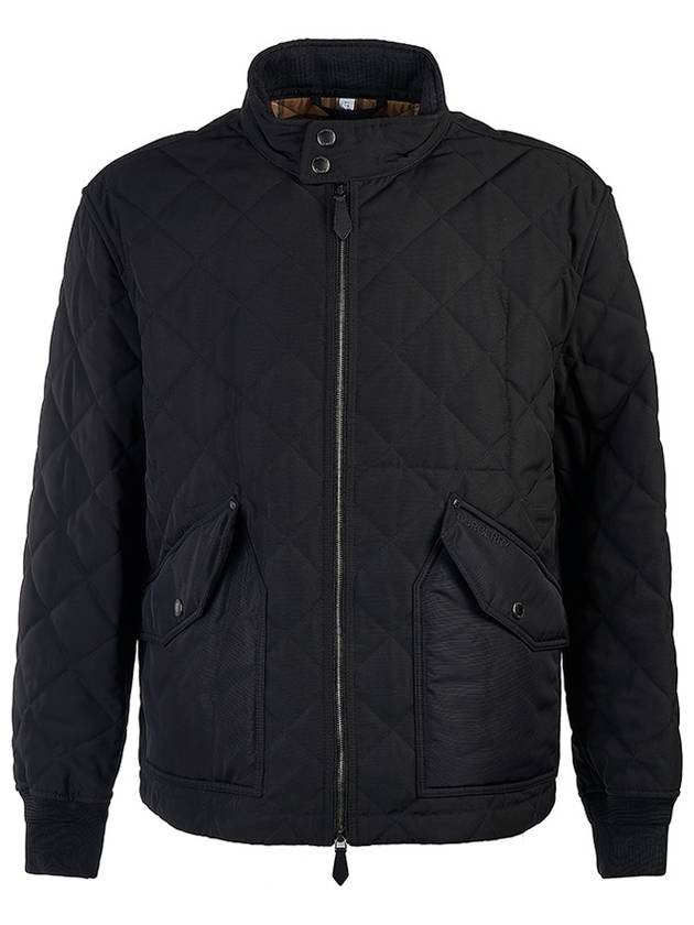 Diamond Quilted Thermoregulated Jacket Black - BURBERRY - BALAAN 2