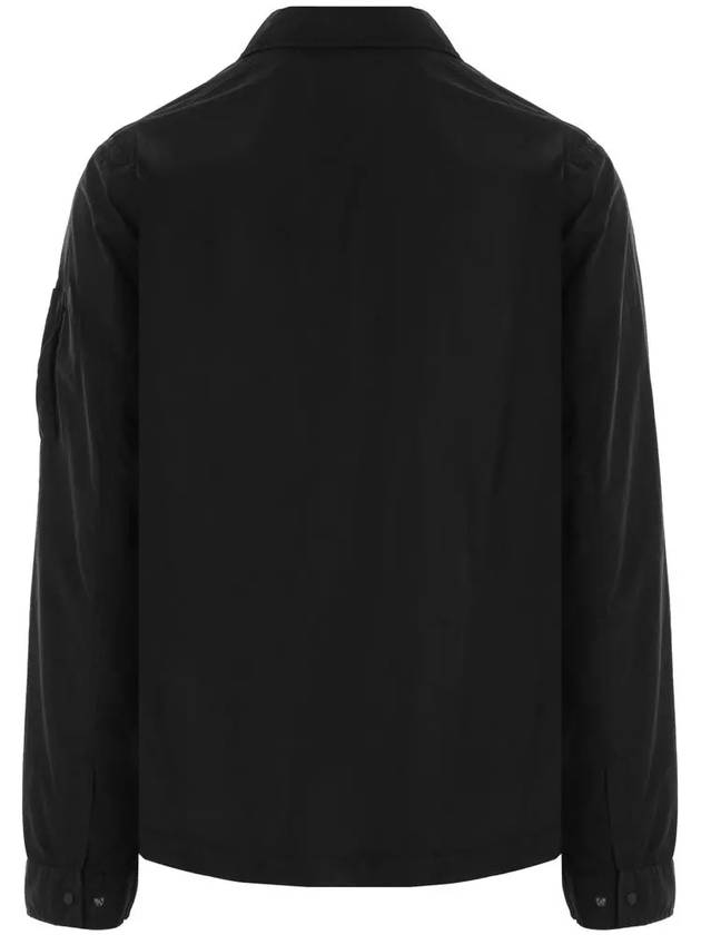 Chrome-R Zip-Up Over Long Sleeve Shirt Black - CP COMPANY - BALAAN 4