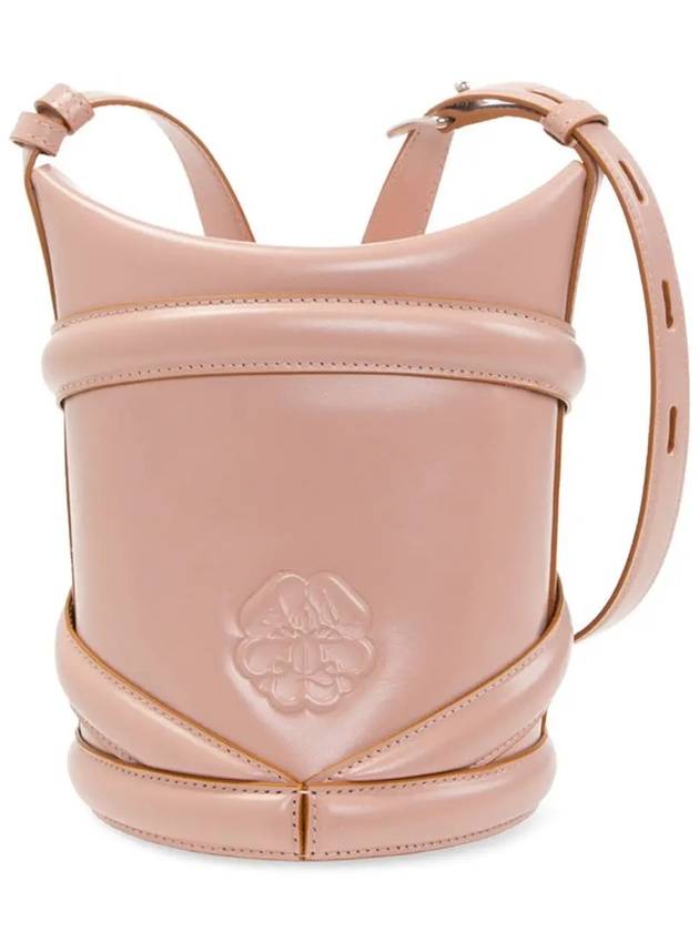 The Curve Small Bucket Bag Rose - ALEXANDER MCQUEEN - BALAAN 4