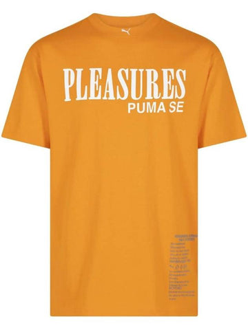 Pleasures Type 4 Short Sleeve T-Shirt Orange - PUMA - BALAAN 1