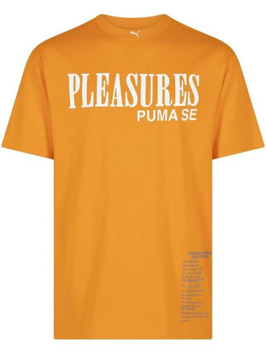 Pleasures Type 4 Short Sleeve T-Shirt Orange - PUMA - BALAAN 1