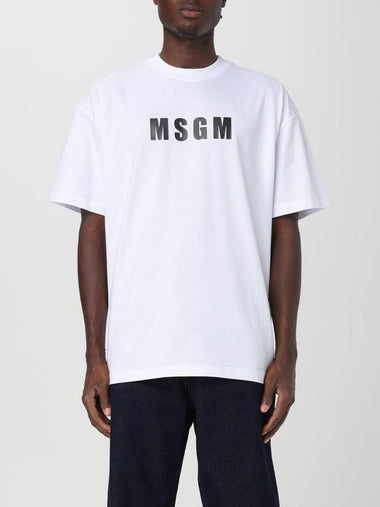 T-shirt in cotone con logo Msgm - MSGM - BALAAN 1