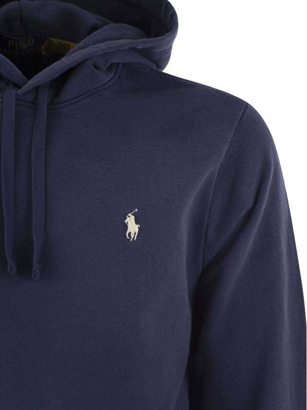 Hooded Sweatshirt 710916690 018 Blue - POLO RALPH LAUREN - BALAAN 5