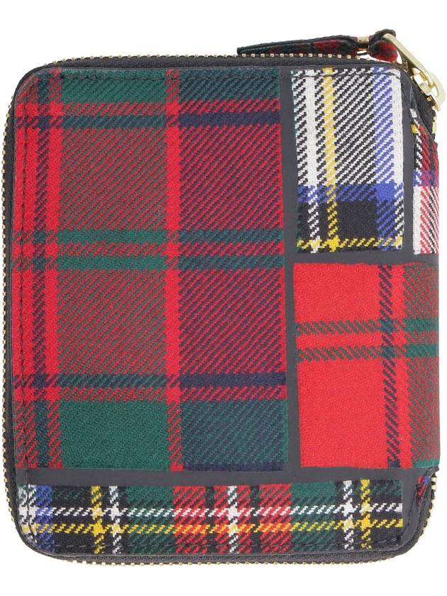 Comme Des Garçons Tartan Motif Zip Around Wallet - COMME DES GARCONS - BALAAN 3