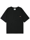 Pink Label Crew Neck Short Sleeve T-Shirt Black - ACNE STUDIOS - BALAAN 4