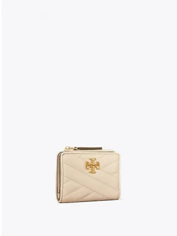 Kira Chevron Double Sided Card Wallet Half Cream Domestic Product GM0024072627718 - TORY BURCH - BALAAN 1