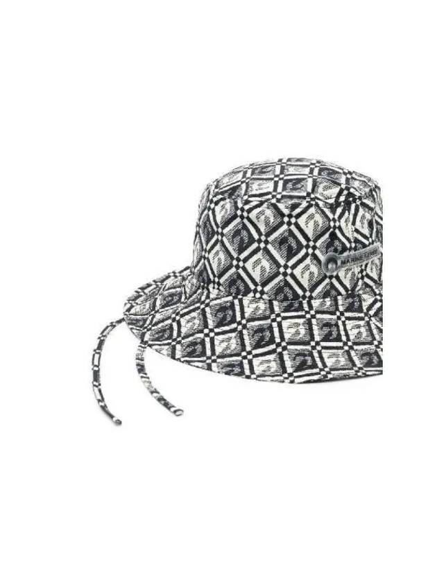 Rhombus Moon Bucket Hat A154FW22XU WOTPA02100 - MARINE SERRE - BALAAN 2