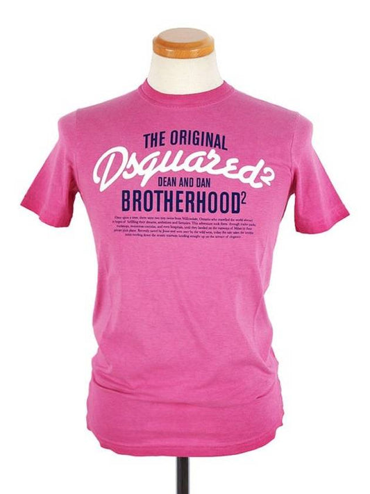 Logo Short Sleeve T-Shirt Pink - DSQUARED2 - BALAAN 2