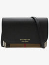 Hampshire House Check Crossbody Bag Black - BURBERRY - BALAAN 2