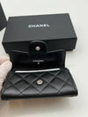 Classic Grained Calfskin Card Wallet Black - CHANEL - BALAAN 6