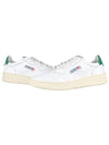 Medalist Green Tab Leather Low Top Sneakers White - AUTRY - BALAAN 2