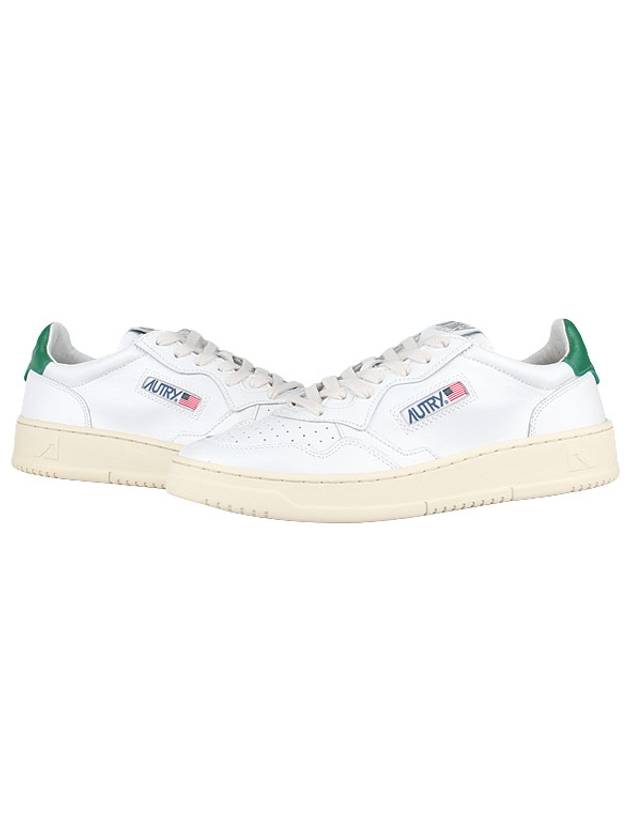 Medalist Green Tab Leather Low Top Sneakers White - AUTRY - BALAAN 2