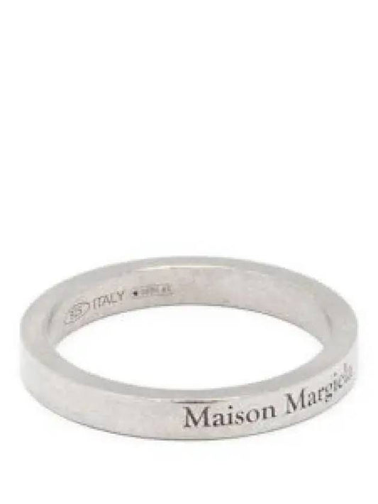 Engraving Logo Palladium Ring Silver - MAISON MARGIELA - BALAAN 2