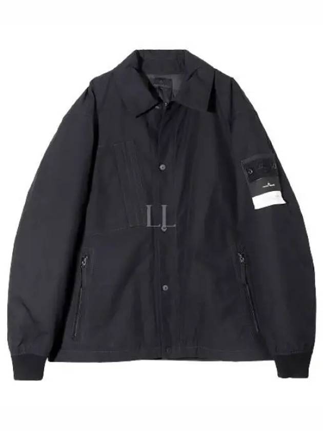 Ghost Piece O-Ventile Down Jacket Black - STONE ISLAND - BALAAN 2