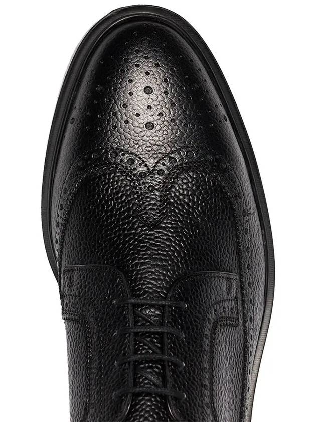 Men's Classic Long Wing Brogue Lace Up Brogue Shoes Black - THOM BROWNE - BALAAN 5