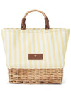 Cotton Straw Tote Bag Bright Yellow - MAX MARA - BALAAN 2