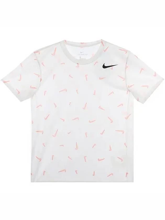 Dri-Fit Print Training Short Sleeve T-Shirt White - NIKE - BALAAN 3