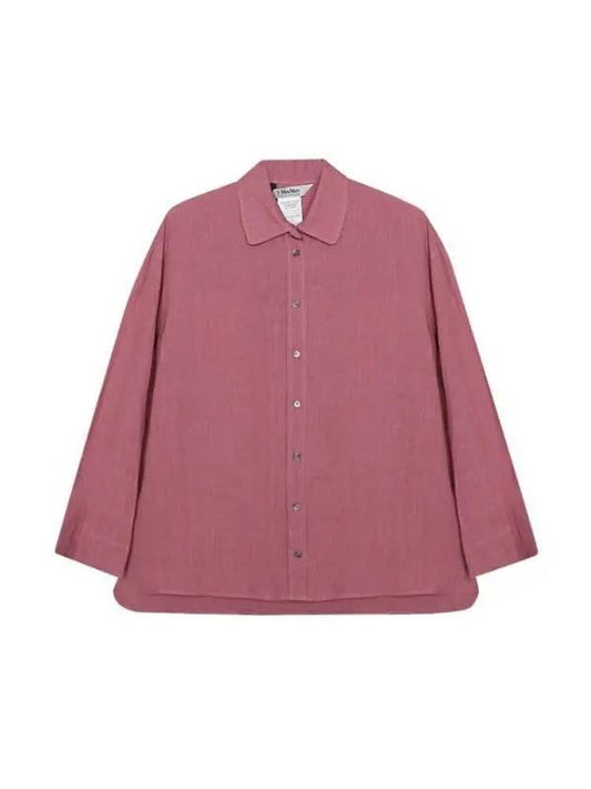 Canard Linen Shirt Pink - MAX MARA - BALAAN 1