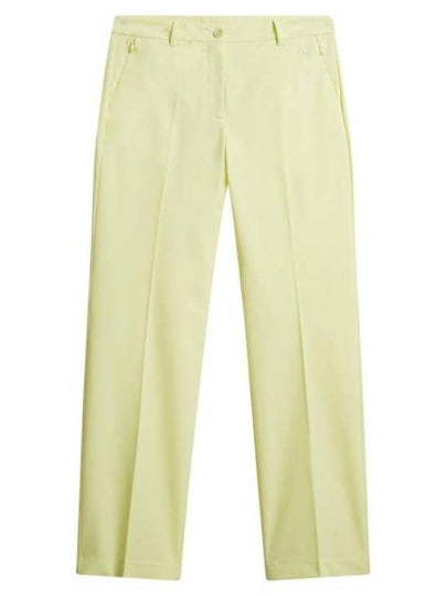 Women's Megan Straight Fit Pants Pale Lime Yellow - J.LINDEBERG - BALAAN 2