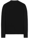 Jacquard Signature Big Logo Pullover Knit Top Black - STONE ISLAND - BALAAN 4