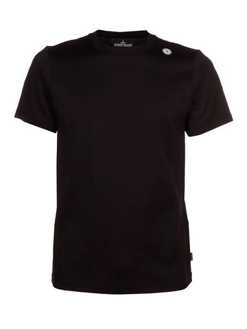 Shadow Project Logo Short Sleeve T-Shirt Black - STONE ISLAND - BALAAN 1