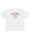 FLORAL GRAPHIC T-SHIRT WOMAN WHITE - TRIMERE - BALAAN 3