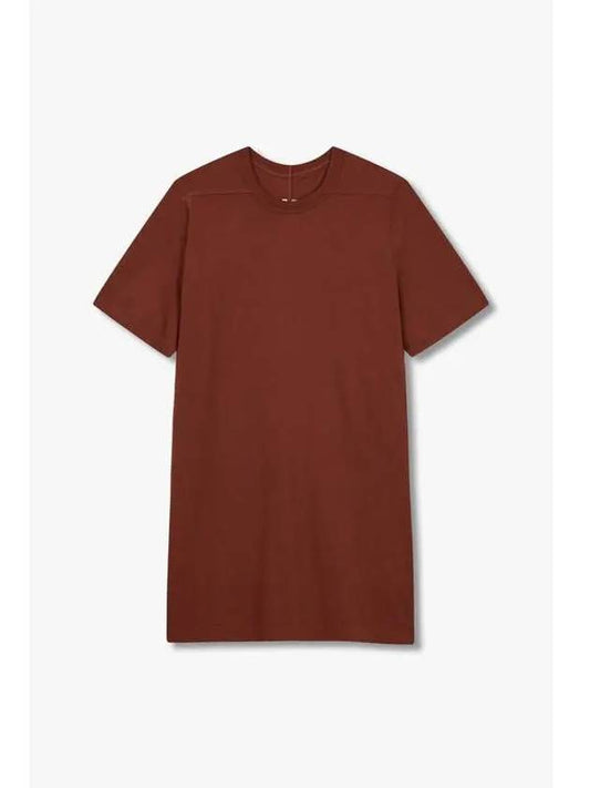 MEN Crew Neck Cotton Level T Shirt Brick - RICK OWENS - BALAAN 1