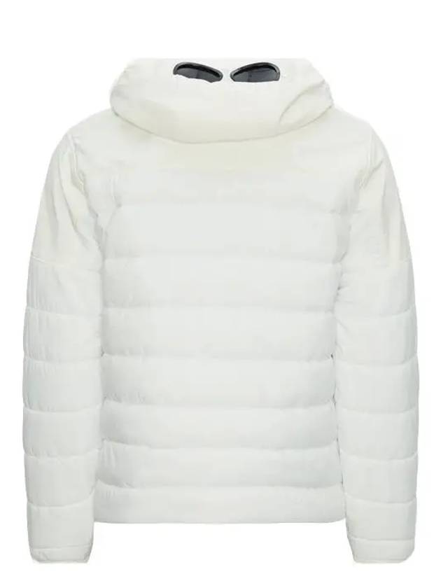 Shell R Blend Goggle Detail Hooded Jacket White - CP COMPANY - BALAAN 4