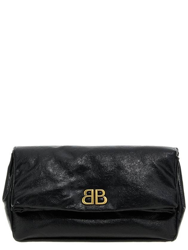 24 ss leather clutch WITH FRONTAL BB monogram 7861982AAR81000 B0651092328 - BALENCIAGA - BALAAN 2