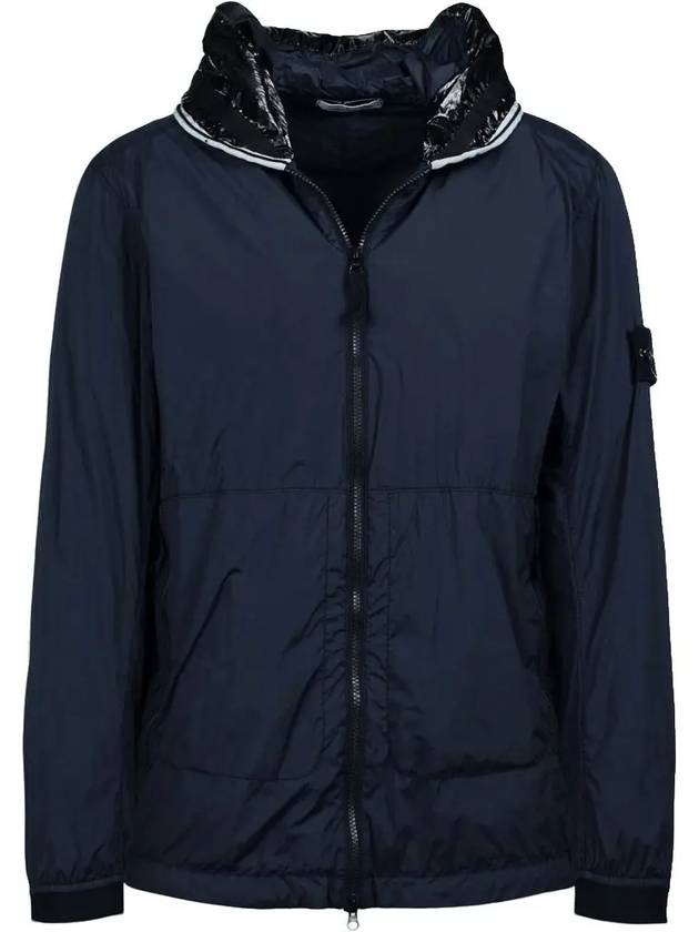 Wappen Patch Skin Touch Nylon Hooded Jacket Navy - STONE ISLAND - BALAAN 3