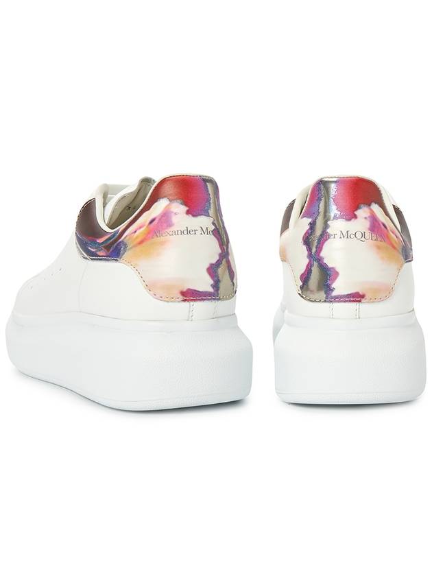 Larry Oversized Leather Low Top Sneakers White - ALEXANDER MCQUEEN - BALAAN 7