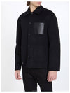 Anagram Embossed Workwear Wool Cashmere Blend Jacket Black - LOEWE - BALAAN 2