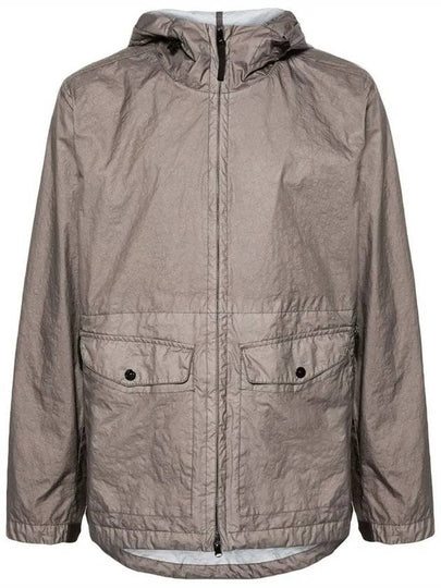 Membrana 3L TC Hooded Jacket Brown - STONE ISLAND - BALAAN 2