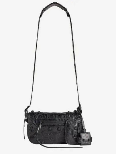 Le Cagole XS Lambskin Flap Cross Bag Black - BALENCIAGA - BALAAN 2