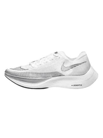 ZoomX Vapor Fly Next %2 Running Shoes Low Top Sneakers White Silver - NIKE - BALAAN 1