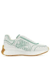 Sprint Runner Low Top Sneakers White Green - ALEXANDER MCQUEEN - BALAAN 2