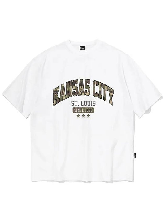 Pre-order delivery on May 31st Kansas City Camo Short Sleeve T-Shirt White - CRUMP - BALAAN 1